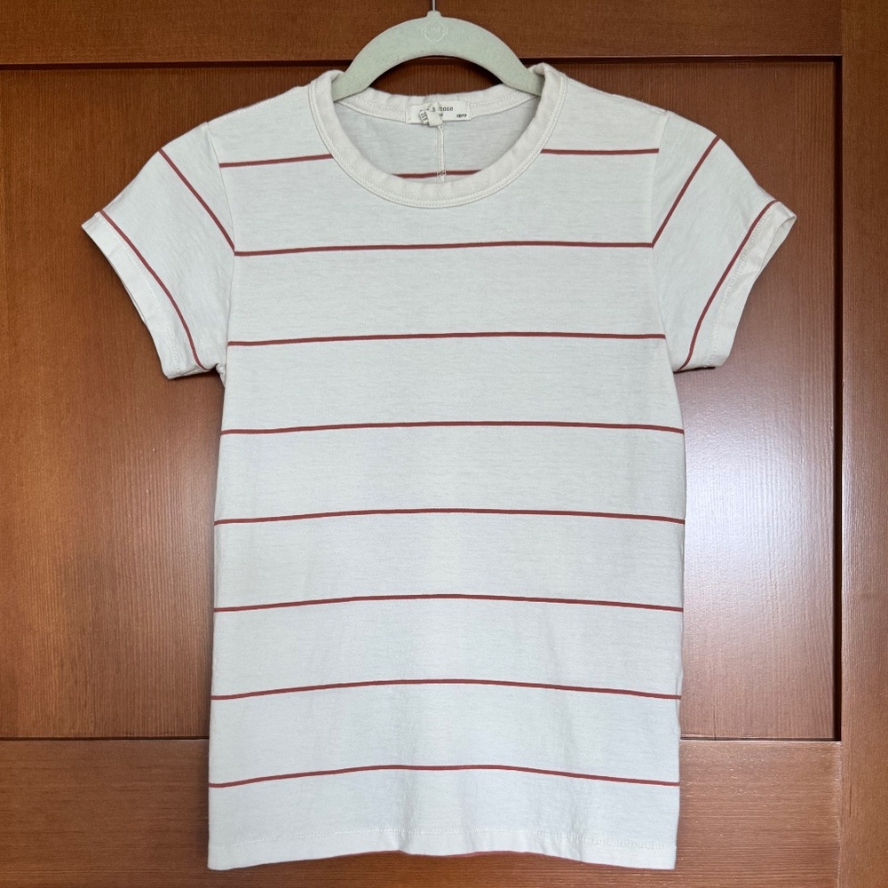 rag & bone striped tee, xs